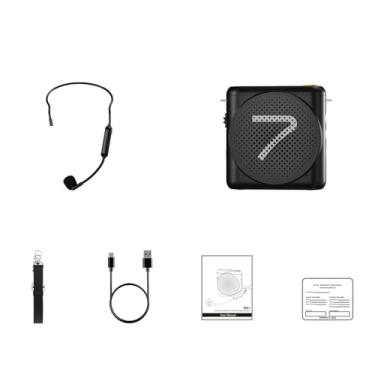 Imagem de Naroote Amplificador de Voz Portátil, Fone de Ouvido Com Microfone Sem Fio Com Redução de Ruído DSP AI e Reprodução de 23 Horas, Ideal para Professores, Guias Turísticos e Treinadores