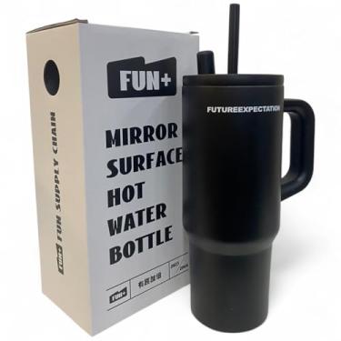 Imagem de Copo Térmico com Canudo Tampa e Alça 710ml, Garrafas Termico para viagem vácuo dupla camada aço inoxidável, Caneca Termica Cafe Água Chá,Presente, Fitness (p1779)