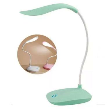 Imagem de Luminária Abajur Escritório/Quarto Flexível Recarregável Usb