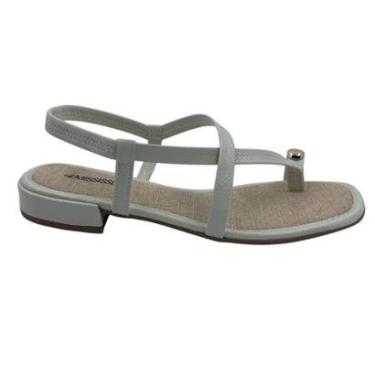 Imagem de Sandália Salto Baixo Mississipi Calce Fácil Off White 702 - Gelo 36-Feminino