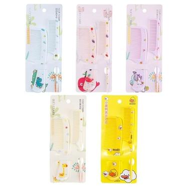 Imagem de Kit Pente infantil Para Todos Tipos De Cabelo Menino e Menina Penteado (AMARELO)