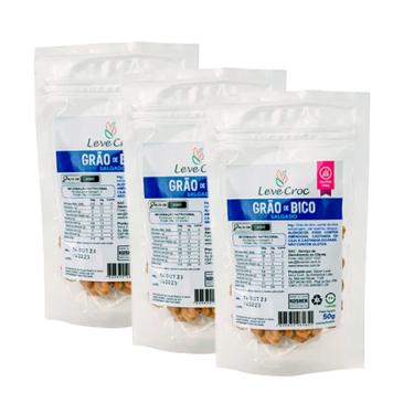 Imagem de Kit 3X: Grão de Bico Salgado Sem Glúten Leve Crock 50g