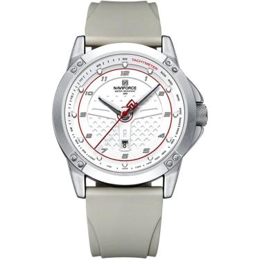 Imagem de Relógio De Quartzo Masculino Casual Pulseira De Silicone Impermeavel Cinza