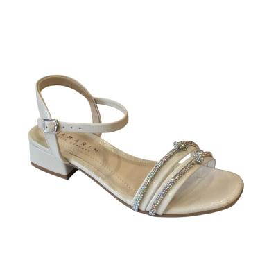 Imagem de Sandália Feminina Ramarim Verniz Glam Bege 25-48208