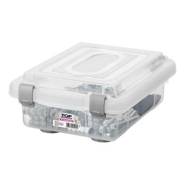 Imagem de Organizador Baixo Cristal 1L Com Travas Empilhável Sanremo