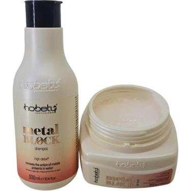 Imagem de Kit Tratamento Limpeza Metal Block Sh 300ml Mas 300g Hobety - Hobety P