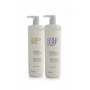 Imagem de Soupleliss Pré Shampoo+Realinhamento Gold Luxe Blond 2x1000