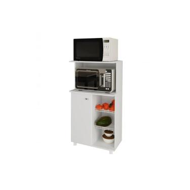 Imagem de Balcão Fruteira Cozinha BF-3207 c/ 1 Porta 2 Cestos e 1 Nicho 60cm Branco - Tecno Mobili