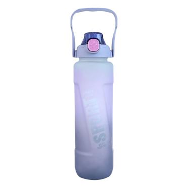 Imagem de Garrafa Água Academia Sport De Plástico Com Alça 1000Ml