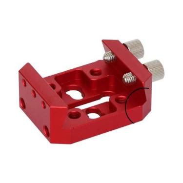 Imagem de Base De Montagem Metálica Vermelha Tipo Rabo De Andorinha Com Grampo P