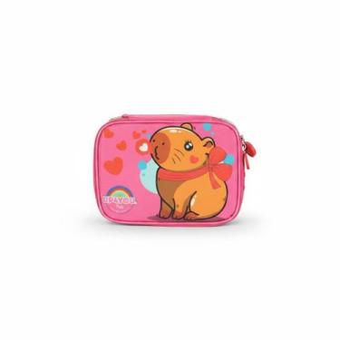 Imagem de Estojo Box Escolar Pink Capivara - Up4You - Luxcel