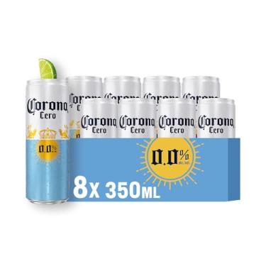 Imagem de Cerveja sem álcool Corona Cero Sunbrew Lata 350ml - Pack com 8 unidades
