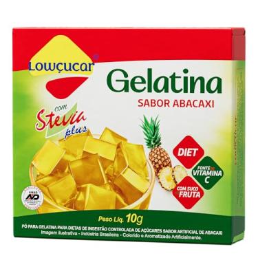 Imagem de Lowcucar Gelatina Lowçucar Plus Com Stevia Sabor Abacaxi 10G
