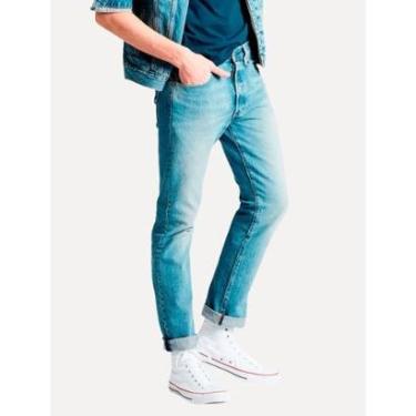 Imagem de Calça Jeans Levis 501 Original Stretch Azul Clara-Masculino