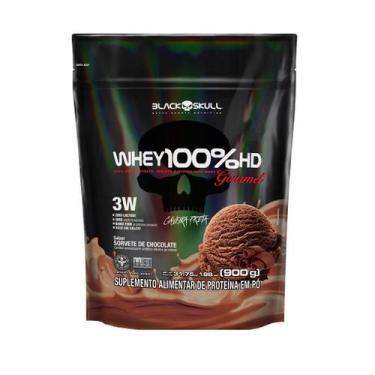 Imagem de Whey 100 HD 900g Black Skull, Chocolate