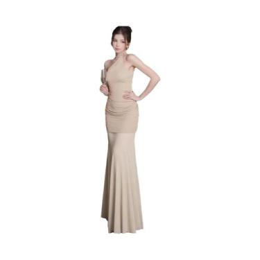 Imagem de Vestido Longo Elegante Sem Mangas E Costas Descobertas Para Mulheres, 