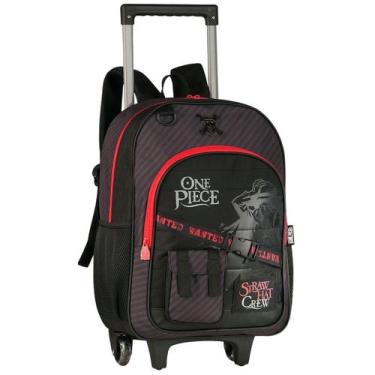 Imagem de Mochila One Piece Rodinhas Material Escolar Resistente Infantil Menino