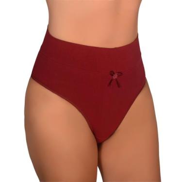 Imagem de Calcinha de Algodão Cós Alto Duplo Pós Parto Cintura Alta Calçola Senh