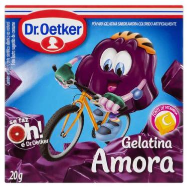 Imagem de Pack com 10x Gelatina Amora Dr.Oetker 20g