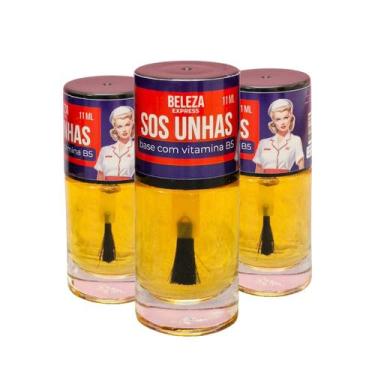 Imagem de Base fortalecedora com vitamina B5 SOS unhas Beleza Express