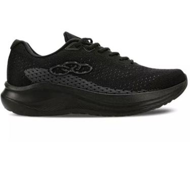 Imagem de Tênis Olympikus Soma Preto | Cabedal Respirável e Solado EVASENSE para Máximo Conforto 5063-Feminino