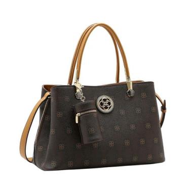 Imagem de Bolsa Clássica New Monograma - Alça de Mão - Chenson 3485519 - Café