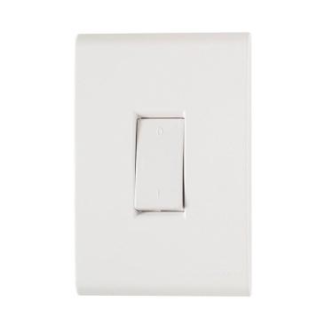 Imagem de Interruptor Tramontina Liz 1T 10A Módulo Bipolar com Placa Branca