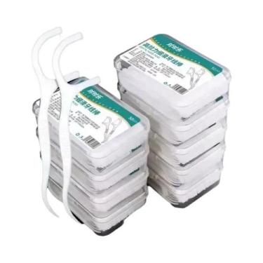 Imagem de Fio Dental De Alta Tensão Com Palitos Descartáveis E Estojo Portátil P