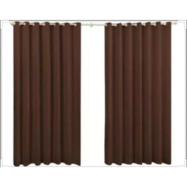 Imagem de Cortina Sala Quarto Poliéster 2,20 x 1,70 Com Ilhós Moderna - GABY ENX