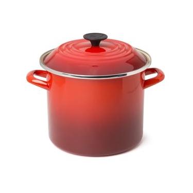 Imagem de STOCKPOT LE CREUSET EM AÇO ESMALTADO 26CM 11L VERMELHO 56000120600003