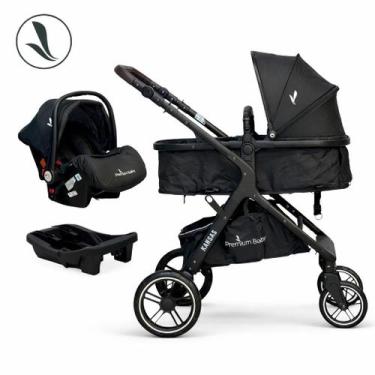 Imagem de Carrinho de Bebê Kansas Travel System Preto C/ Bebê Conforto E Base Pr