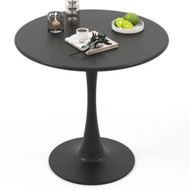 Imagem de Mesa de Jantar Redonda Giantex 81 cm com Base Metálica Tulipa