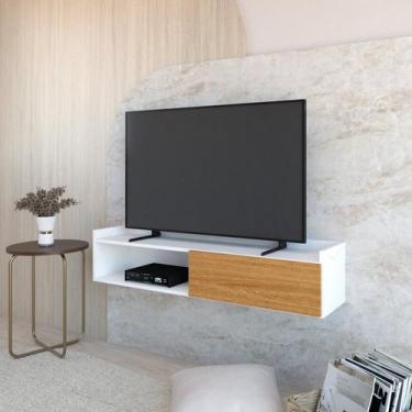 Imagem de Rack Suspenso para TV até 50 Polegadas 120cm 1 Porta e 1 Nicho Atena -