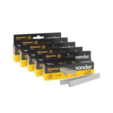 Imagem de COMP Kit Grampos 16mm p/ Grampeador GPE-916 5 Caixas c/ 1000 unidades 
