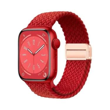 Imagem de Pulseira Magnética Trançada De Nylon Para Apple Watch Ultra 9 8 7 6 5 