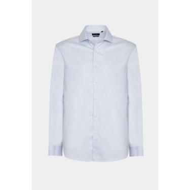 Imagem de Camisa Regular Social Wrinkle Free Azul Claro-Masculino