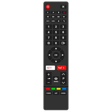 Imagem de Controle remoto de televisão de substituição compatível com Aiwa Smart TV AW58B4K, AW65...