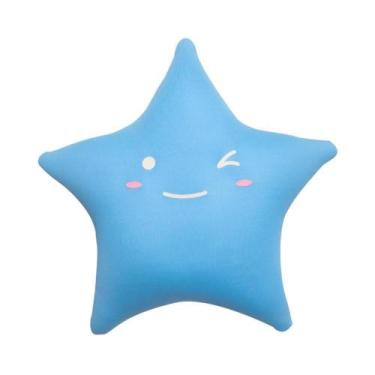 Imagem de Almofada Decorativa Infantil Fom Estrela Azul Macia _FOM_ESAZ
