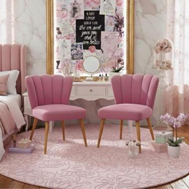 Imagem de Kit 2 Poltronas Liz Ideal Para Penteadeiras E Espaço Beauty - Móveis M