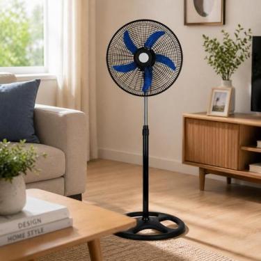Imagem de Ventilador Pedestal Coluna 60w Potencia 5 Pás 110v 50 Cm 60hz Preto 12