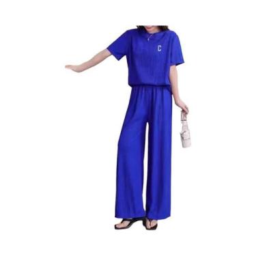 Imagem de Conjunto De Pijamas Femininos Quentes De Flanela Com Manga Longa Em Ve