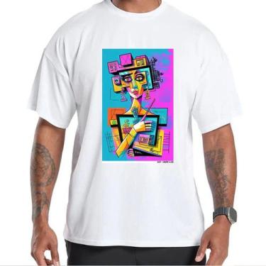 Imagem de Camiseta Oversized Masculina Algodão Streetwear Fitness HipHope - Cwb,