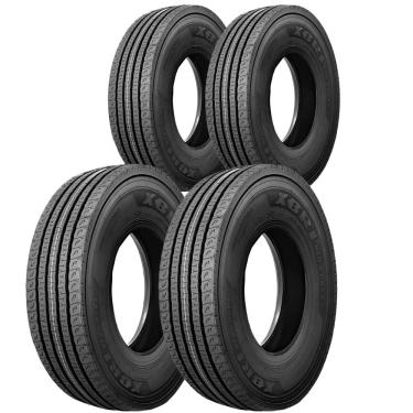 Imagem de Kit 4 Pneus 295/80R22.5 Liso 18 Lonas 152/149M Neo Curve P1 Xbri