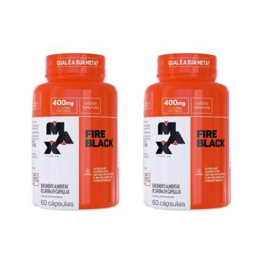 Imagem de Kit 2x Termogênico Fire Black 60 Cápsulas - Max Titanium-Unissex