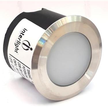 Imagem de Mini Balizador Coin Ip66 Led 0,3w 2700k Inox Escovado - Interlight