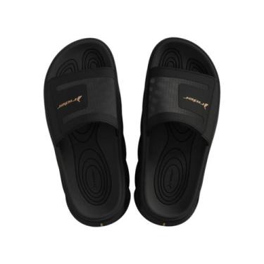 Imagem de Chinelo Adulto Masculino Rider R Power Slide, Preto, Preto, 40