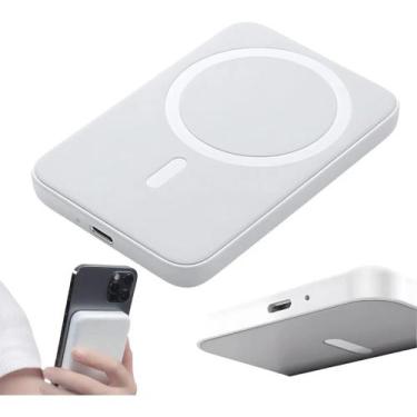 Imagem de Powebank Magnético Carregador Sem Fio 25W USB-C Para Dispositivos Comp