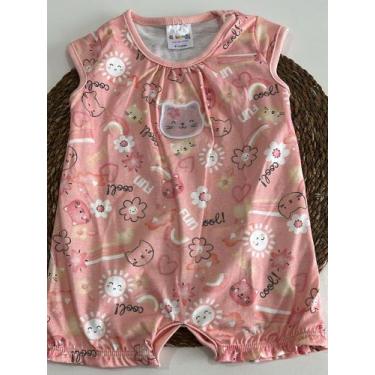 Imagem de Macaquinho infantil brandili feminino rosa TAM M