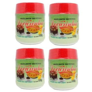 Imagem de Adocante dietético docurinha 100gr - kit com 4 unidades de 100g