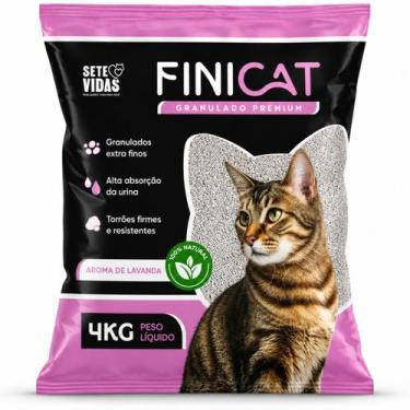 Imagem de Areia Gato FiniCat Lavanda 4kg Premium Fino Alta Absorção -, 1un